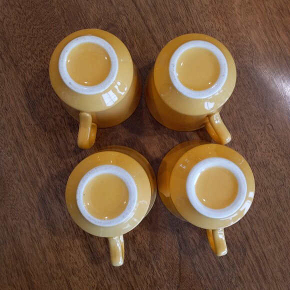 Vintage Yellow Royal China Sierra Madre Ironstone Coffee Cups Set of 8 - Picture 7 of 16